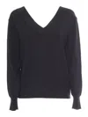 P.a.r.o.s.h Black Lime Sweater In Black