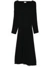 P.a.r.o.s.h Poker Boat Neck Dress In Black