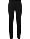 P.a.r.o.s.h Wool Trousers With Tapered Leg And Stretch In Black