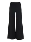 P.a.r.o.s.h Black Pants With Elastic Waist In Black