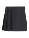 P.a.r.o.s.h Pleated Skirt In Black