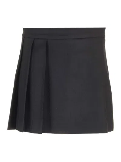 P.A.R.O.S.H BLACK PLISS SKIRT