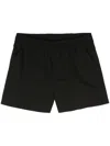 P.a.r.o.s.h Pressed-crease Poplin Shorts In Black