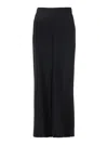 P.a.r.o.s.h Black Relaxed Flat Front Pants In Black
