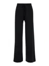 P.a.r.o.s.h Black Relaxed Pants With Drawstring In Fabric Woman In Black