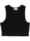 P.a.r.o.s.h Cropped Fine-knit Tank Top