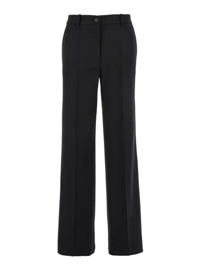 P.A.R.O.S.H BLACK STRAIGHT PANT