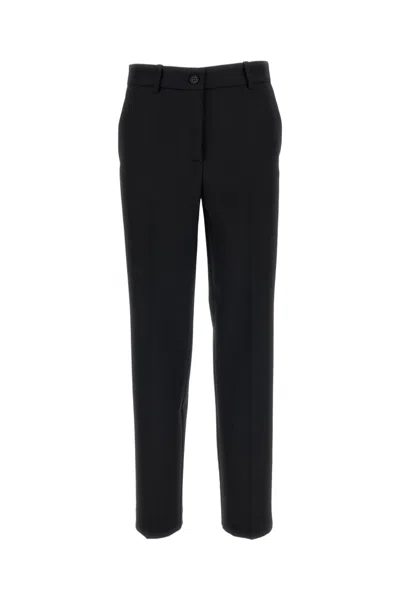 P.a.r.o.s.h Black Stretch Wool Straight-leg Pants