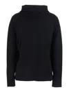 P.a.r.o.s.h Black Sweater With High Neck In Wool And Cashmere Woman In Black