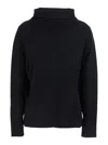 P.a.r.o.s.h Black Sweater With High Neck In Wool And Cashmere Woman In Multi