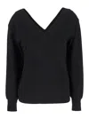 P.a.r.o.s.h Black Lime Sweater In Black