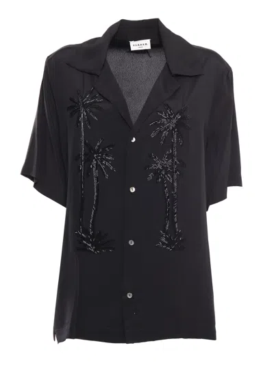 P.a.r.o.s.h Black Viscose Shirt