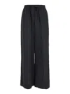 P.a.r.o.s.h High-rise Wide-leg Trousers In Black