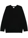 P.a.r.o.s.h Parosh Black Wool-cashmere Ribbed Sweater