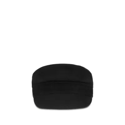 P.a.r.o.s.h Black Wool Oves Aries Cap (baseball Hat)