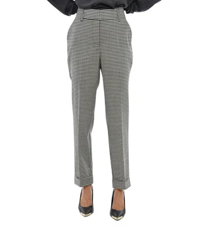 P.a.r.o.s.h Blackwhite Slim Flat Front Pants In Gray