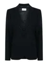 P.a.r.o.s.h Parosh Lowell Single-breasted Blazer In Black