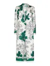 P.a.r.o.s.h Parosh Flower Print Silk Satin Blazer