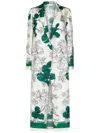 P.a.r.o.s.h Parosh Flower Print Silk Satin Blazer