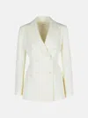 P.a.r.o.s.h Blazer In Cream Viscose Blend In Cream