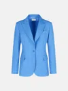 P.a.r.o.s.h Blazer In Light Blue Viscose Blend In Light Blue