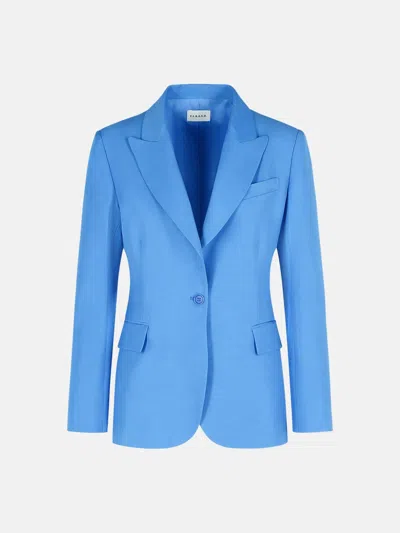 P.a.r.o.s.h Blazer In Light Blue Viscose Blend