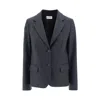 P.a.r.o.s.h P. A.r. O.s. H. Virgin Wool Blazer In Gray