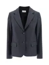 P.a.r.o.s.h P. A.r. O.s. H. Virgin Wool Blazer In Gray