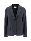 P.a.r.o.s.h P. A.r. O.s. H. Virgin Wool Blazer In Gray
