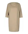 P.a.r.o.s.h . Three Quarter Sleeved Mini Dress In Neutral