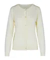 P.a.r.o.s.h 'linfa' Cream Wool Blend Cardigan In White