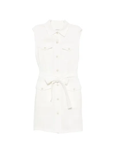 P.a.r.o.s.h Blink Shirt Mini Dress In White