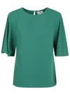 P.a.r.o.s.h Parosh Relaxed-fit Top With Flowing Sleeves