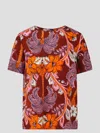 P.a.r.o.s.h Floral Silk Blouse