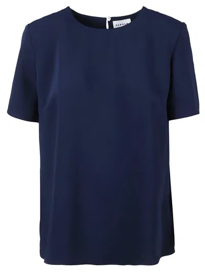 P.a.r.o.s.h . Blue Blouse With Subtle Split Detail