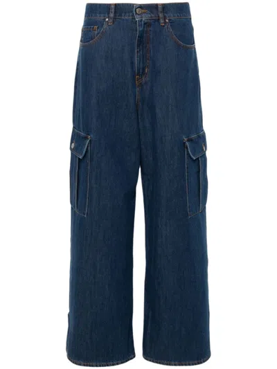 P.A.R.O.S.H BLUE BOOTCUT JEANS