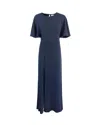 P.a.r.o.s.h Short-sleeve Midi Dress In 012