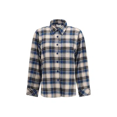 P.a.r.o.s.h Blue Cotton Pattern Shirt
