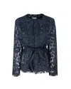 P.a.r.o.s.h Peonia Short Jacket Jackets Blue In 012