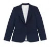 P.a.r.o.s.h Blue Notched Lapel Jacket In Blue