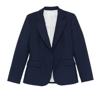 P.a.r.o.s.h Blue Notched Lapel Jacket