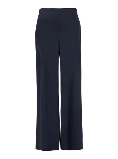P.a.r.o.s.h Blue Pants With Wide Leg And Elastic Rear Waist