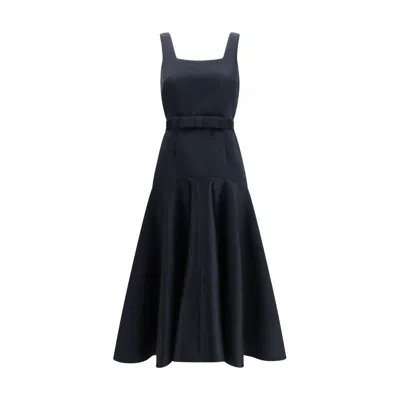 P.a.r.o.s.h Square-neck Midi Dress In Blue