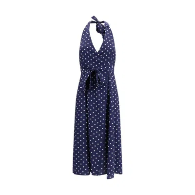 P.a.r.o.s.h . Blue Silk Casual Women's Dress In Multi