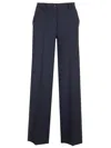 P.a.r.o.s.h Mid-rise Wide-leg Trousers In Blue