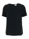P.a.r.o.s.h Short-sleeved Blouse In Black