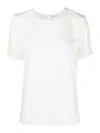 P.a.r.o.s.h White Silk Blouse In Cream
