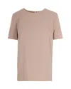 P.a.r.o.s.h Basic Cady Beige Blouse In Pink