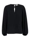 P.a.r.o.s.h Black Cut-out Blouse In Black