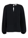 P.a.r.o.s.h Black Cut-out Blouse In Black